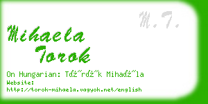 mihaela torok business card